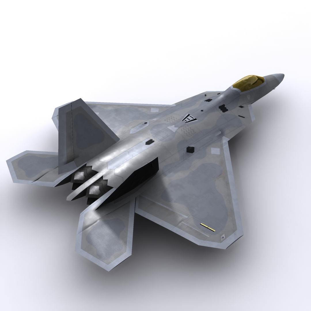 3d F-22 Raptor Fighter Aircraft Model