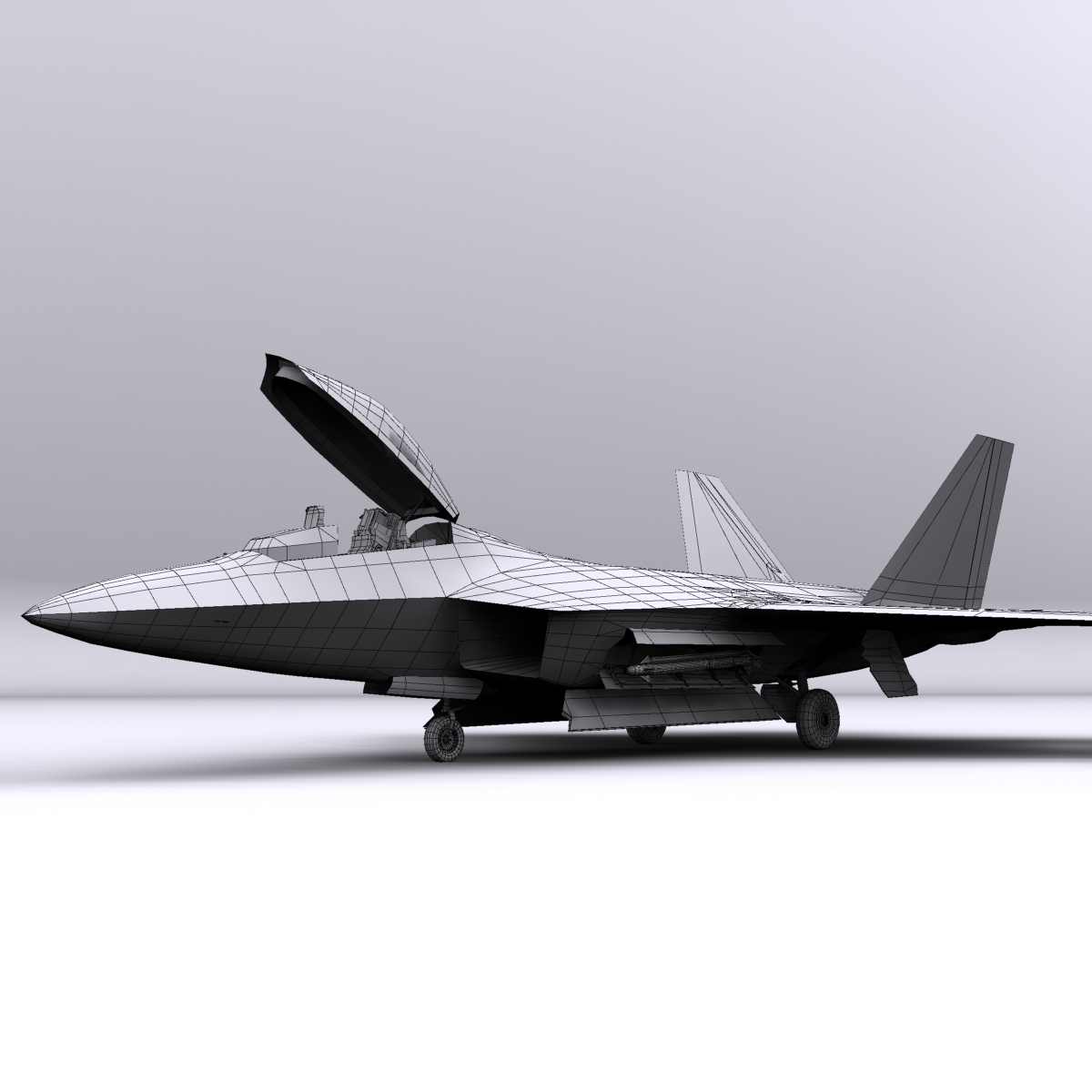 3d F-22 Raptor Fighter Aircraft Model