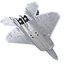 3d f-22 raptor fighter aircraft model
