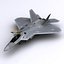 3d f-22 raptor fighter aircraft model