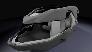 futuristic car design model