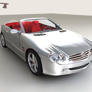 mercedes 500 sl 3d model