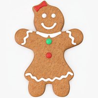 Christmas Gingerbread Woman Cookie