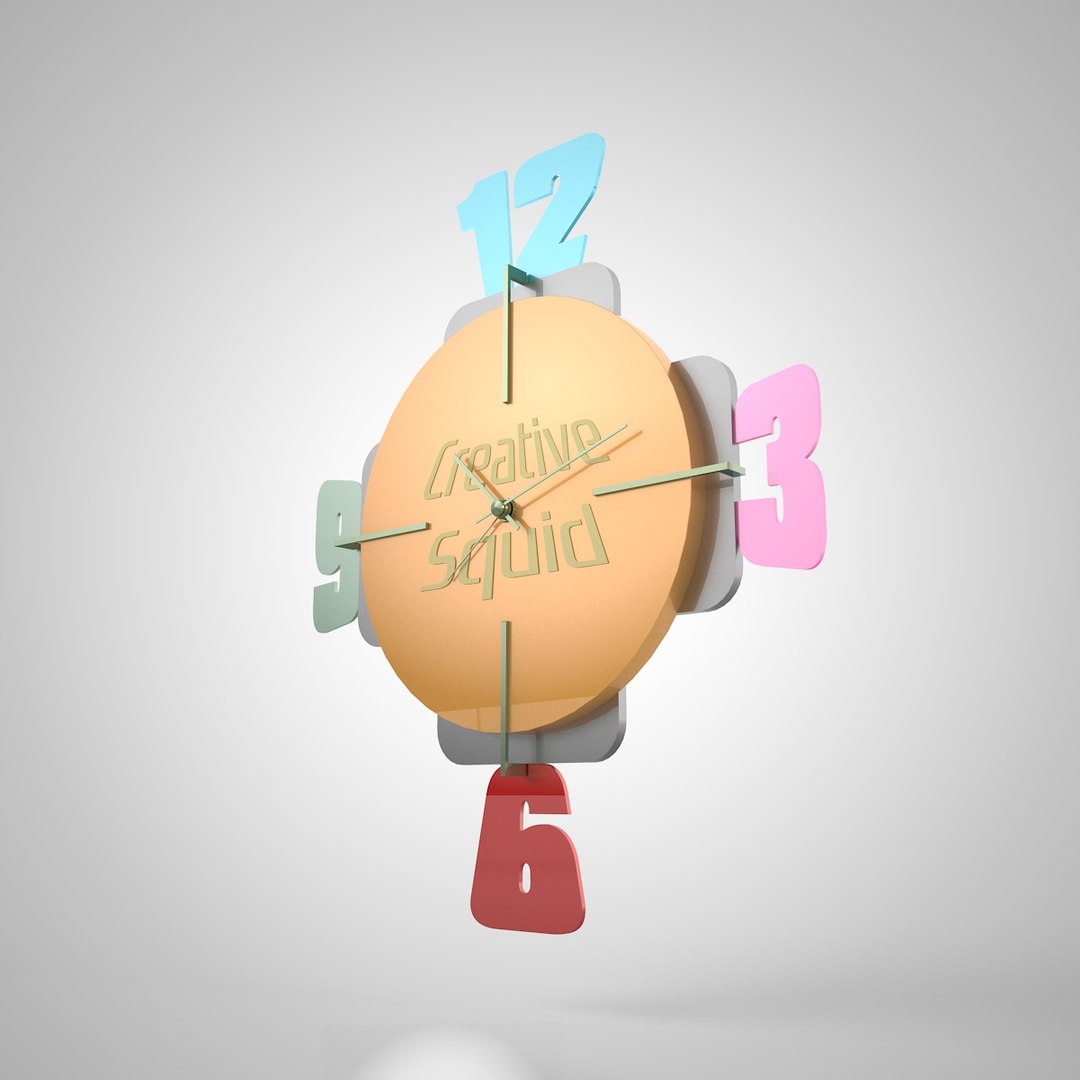 Wall Clock 3D Model - TurboSquid 1157031
