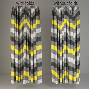 3d model curtains fabric