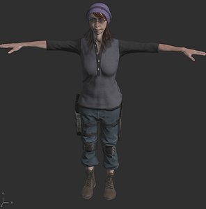 female character 3D model