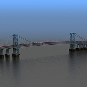 3d model williamsburg bridge nyc
