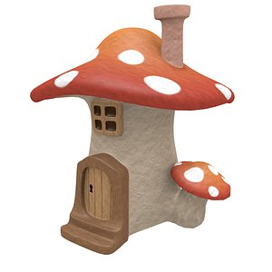 Mushroom house 3D model