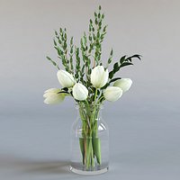 Tulips and eucalyptus