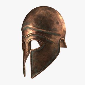 bronze corinthian helmet 3d model