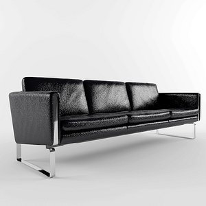 leather sofa black