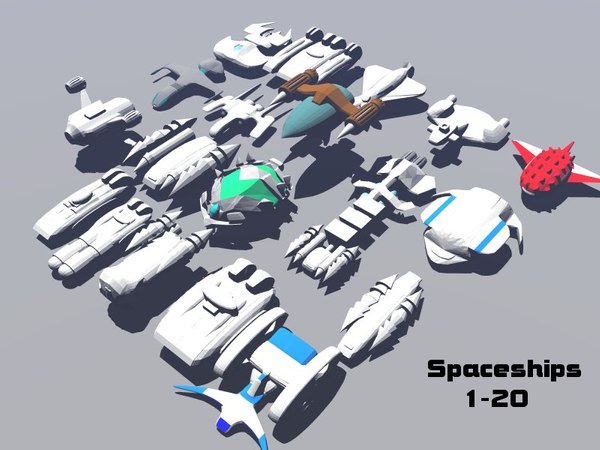 modelo 3d Colección de la nave espacial 1 - TurboSquid 487986
