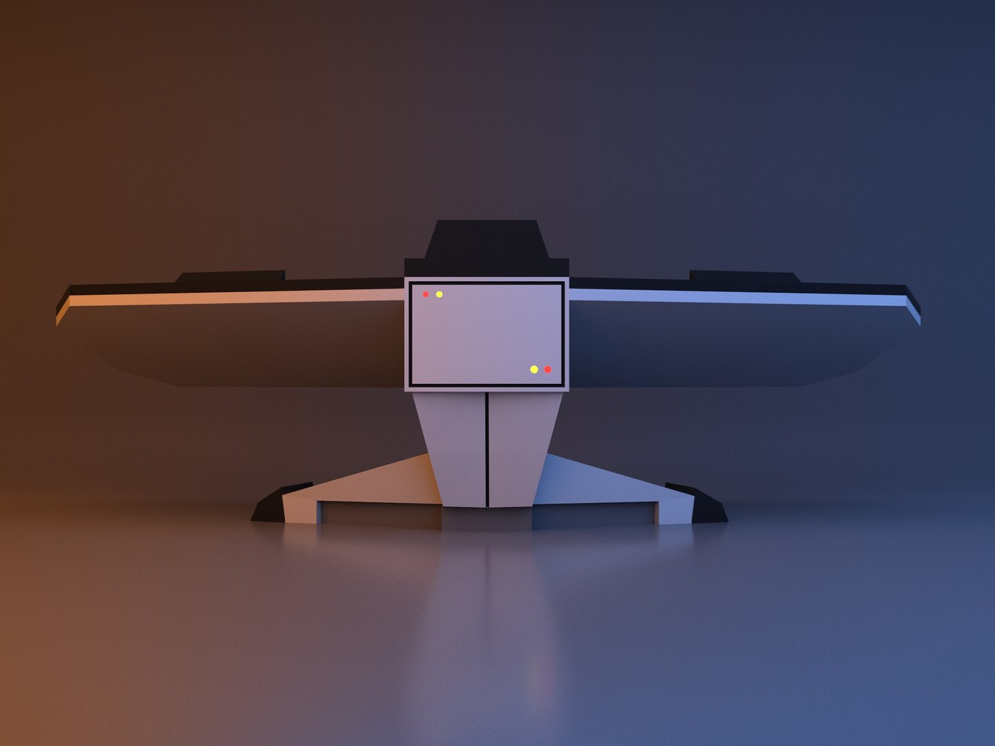 Cyber Futuristic Console - Control Desk 3D Model - TurboSquid 1933622
