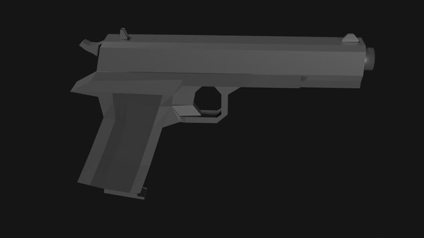 Lowpoly Pistol 3D model - TurboSquid 1801304