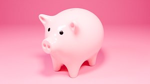 3D model pig