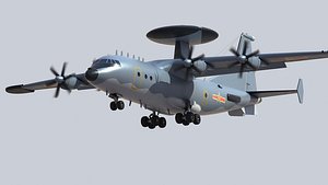 3D KJ-500 AWACS model