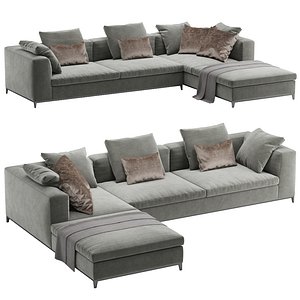 BeB italia Michel Club sofa 3D