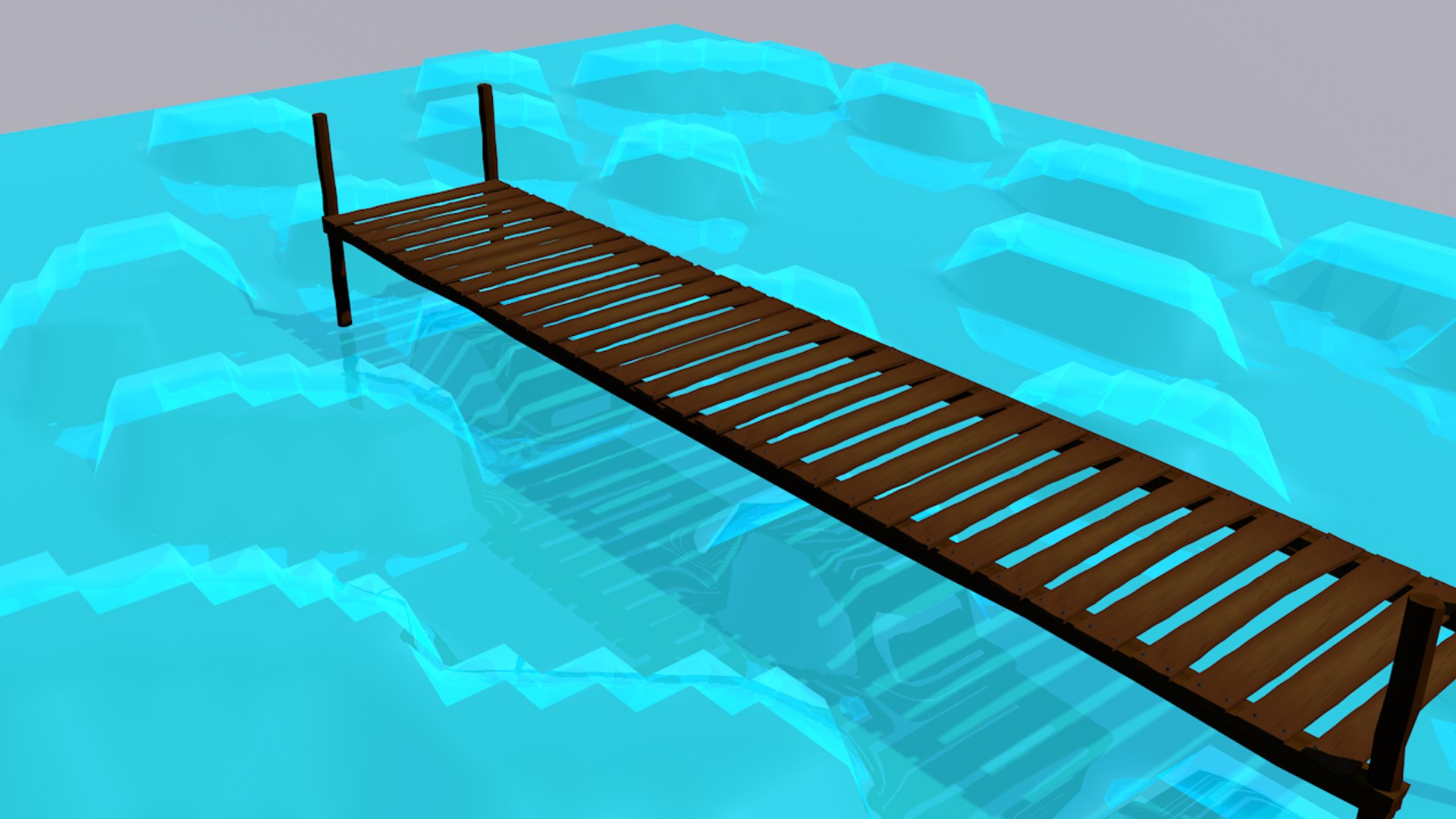 Free Bridge Railings 3d Model
