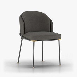 Fil Noir Dining Chair 3D model