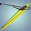 single rowing sculls c4d