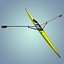 single rowing sculls c4d