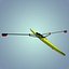 single rowing sculls c4d