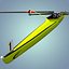 single rowing sculls c4d