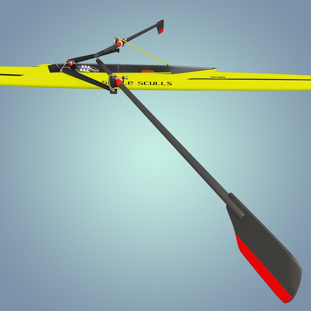 Single Rowing Sculls C4d