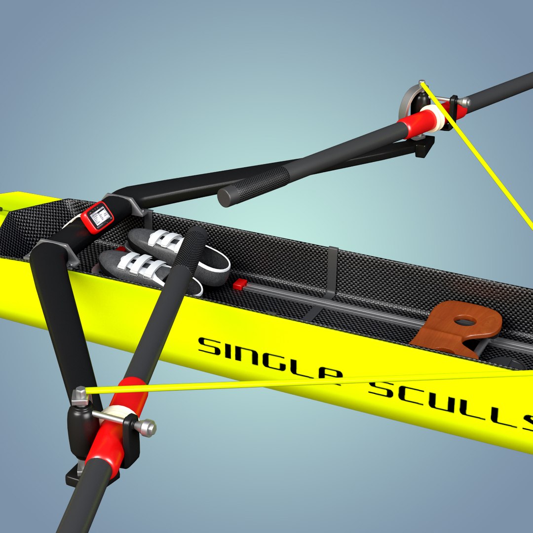 Single Rowing Sculls C4d
