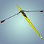 single rowing sculls c4d