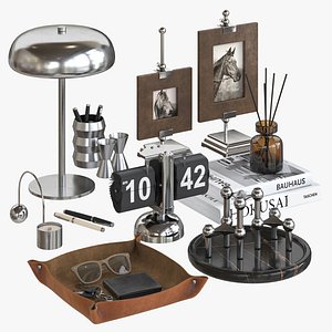 Vintage decor set for desktop and shelves No 4
