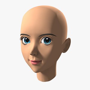 Anime Female Head