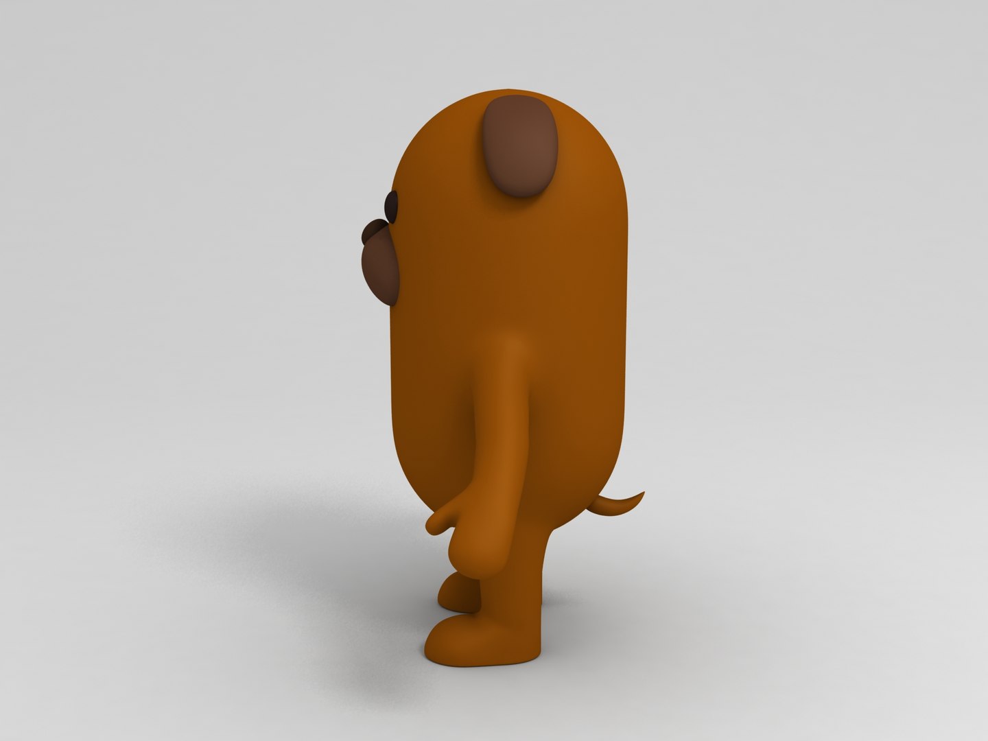 Brown Dog Cartoon Rigged 3D Model - TurboSquid 1293729