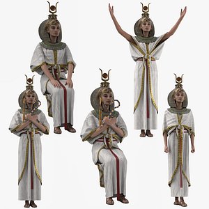 Eygptian Queen Poses model