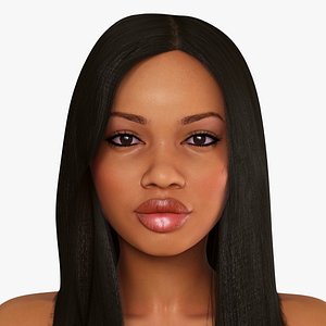 3ds max african woman character taisha