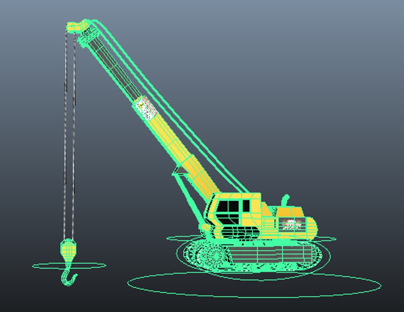 3D Fully Rigged Crane - TurboSquid 1394680