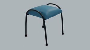 Padded Stool 3D model