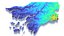 ギニアビサウの地形図