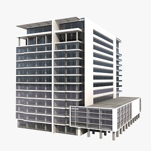 modern building 3d model