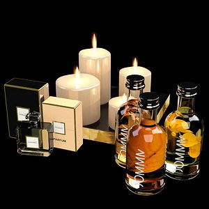 bathroom accessories package 3d model