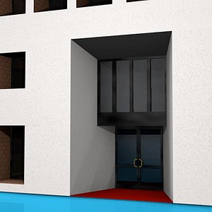 3d model of art gallery building office