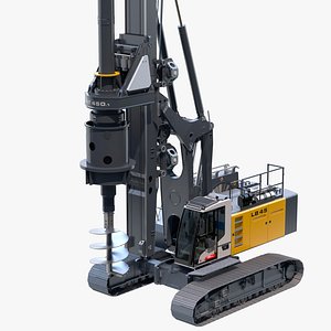 3D Drilling rig Liebherr LB45 model