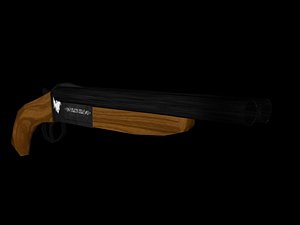 3D Revolving Hunting Shotgun MC255 Wood Old model