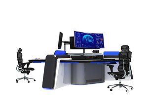 Control Room Desk 01 model