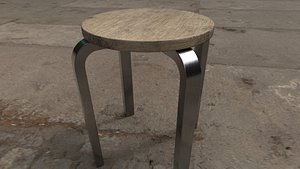 IKEA chair PBR 3d Model with Texture 3D