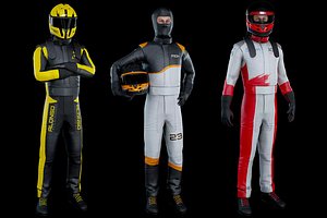3D model racing driver