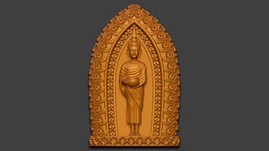 3D model Buddha Asian Stand