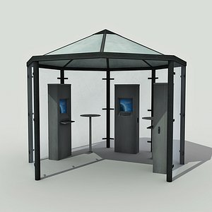 multimedia kiosk - 3d model
