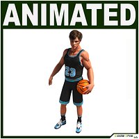 White Basketball Player CG