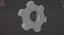 gear icon 3D model